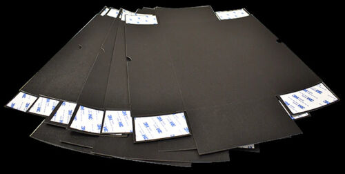 Boîte de rangement noire pour 107 cartes ou #5 enveloppes 6-3/8" x 3-3/4" x 14-1/4" OD - Photo 1 sur 1