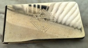 Authentic Vintage K of C Knights Of Columbus Metal Gold Plated? Money Clip