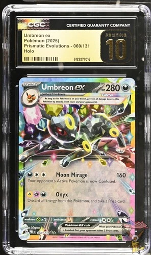Umbreon EX 060/131 Holo Prismatic Evolutions Pokemon CGC 10 Pristine