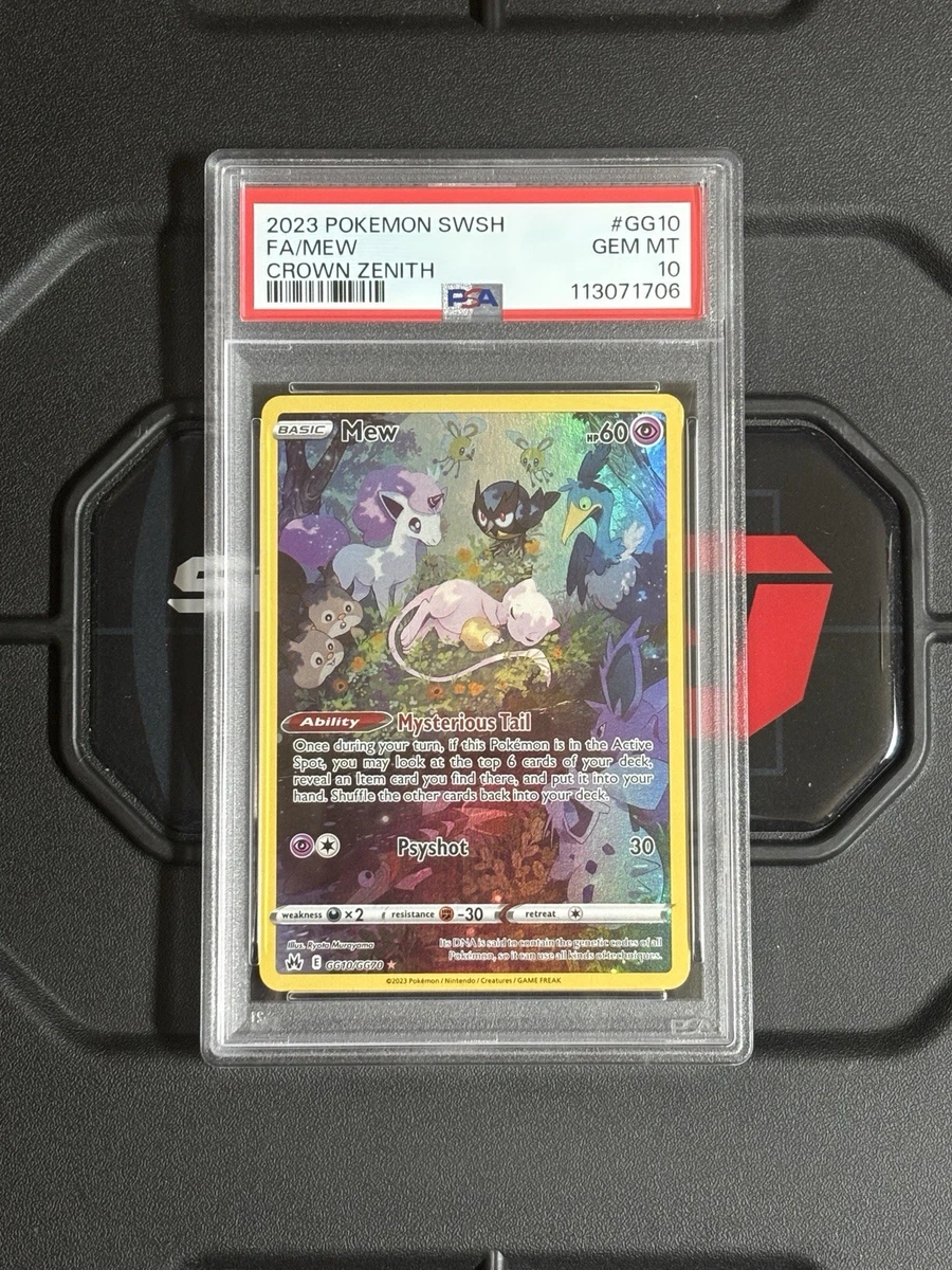 Mew Pokémon TCG Professional Sports Authenticator (PSA) Grade 10