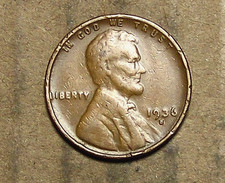 1936  S      Mint Lincoln Wheat Cent   ACTUAL  COIN                  90213203-06