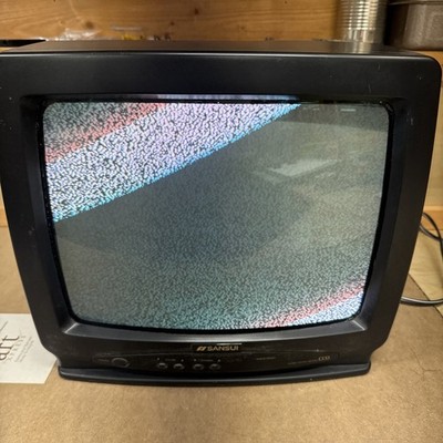 1997 Sansui TVM1302 13'' CRT TV for VTG Retro Gaming USED WORKS Sold AS IS READ