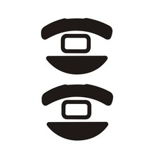 1/2/5 Set 0.6mm Mouse Skates Feet For Razer DeathAdder V2 Gaming Esports Mouse L