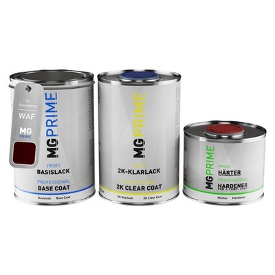 Autolack Dose Set für Ssangyong WAF Wine Red Metallic Basislack 2K Klarlack 2,5L