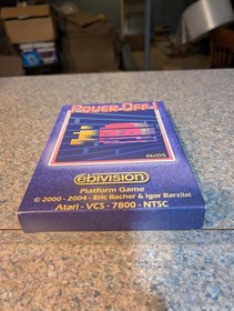 Atari 2600 Extremely Rare Homebrew 2004 Power Off Ebivision CIB Complete
