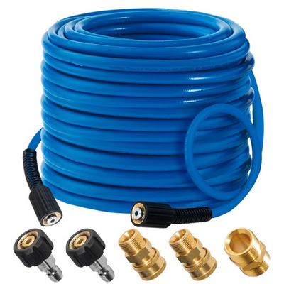 #ad Pressure Washer Hose 50 FT 3600 PSI Flexible Kink Resistant Power Washer Hos... $50.30