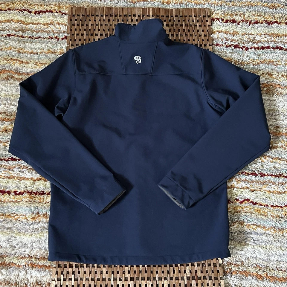 Mountain Hardwear Soft Shell Full Zip Jacket Navy Blue Men’s Size Medium M - Image 3 of 4