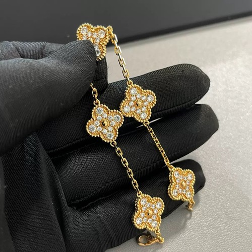 New 15mm bracelet cz 925 silver Rose gold plated bracelet 5 motifs