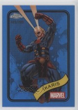 2025 Topps Chrome Marvel Comics Blue Refractor 249/299 Ikaris #76 0kg8
