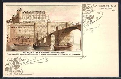 CPA Ambroise, le château avec les douves - Photo 1/2