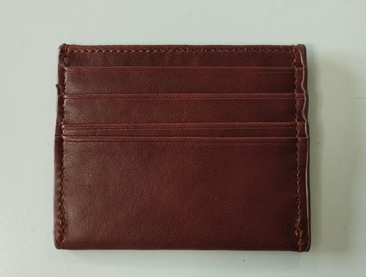 Portefeuille Vintage Cuir Marron Années 50/60 - Rétro, Pliable, Unisexe