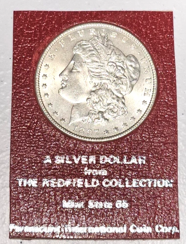 1897 Paramount  Morgan Silver Dollar From The Redfield Collection High MS Grade