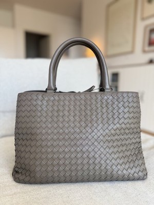 Bottega Veneta Andiamo Tote Bag Taupe