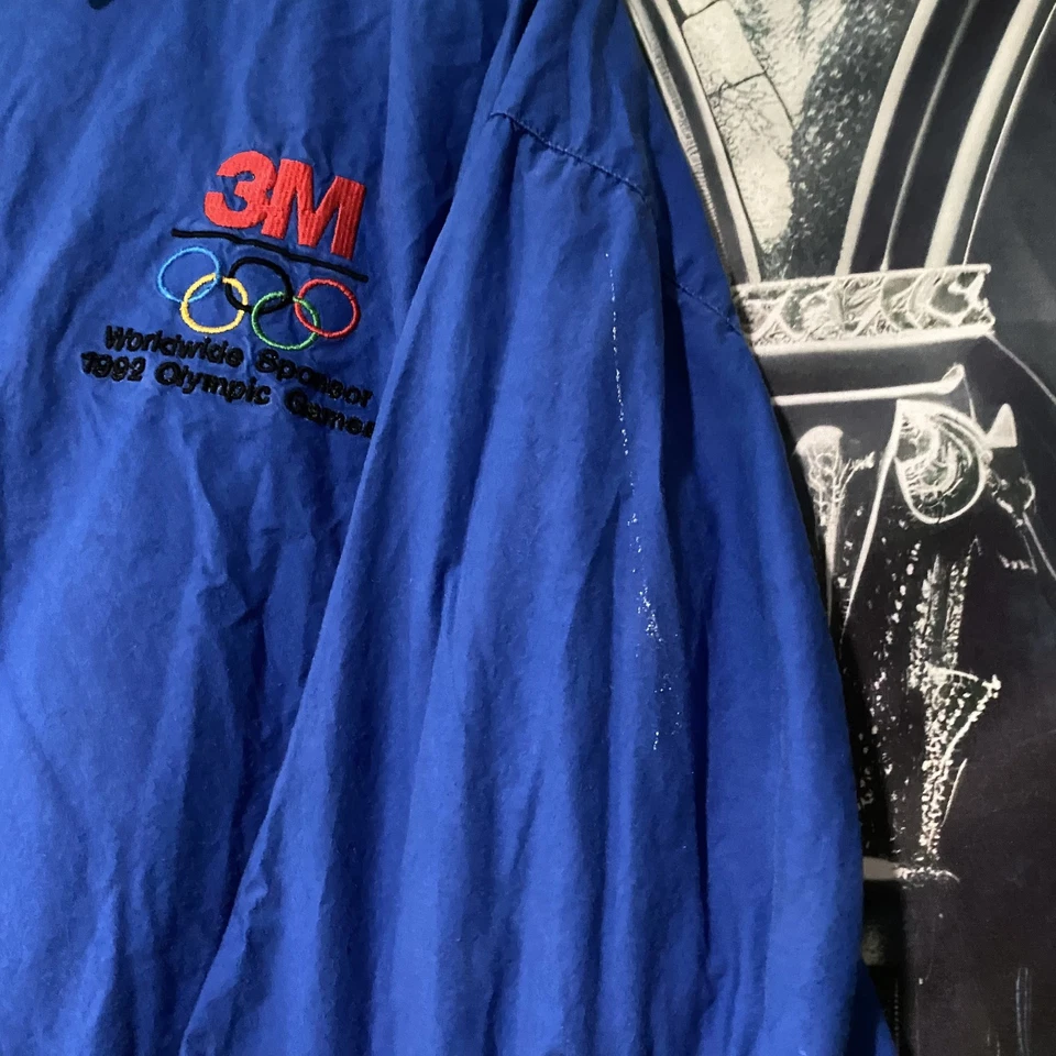 Olympic Games 1992 Vintage Gear Full Zip Up Men's Jacket Athletic Sports XL - Image 3 of 4