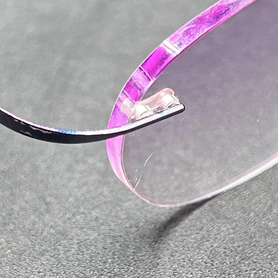 Montura de gafas sin montura Silhouette 7395 6053 púrpura usada Foto 4 de 4