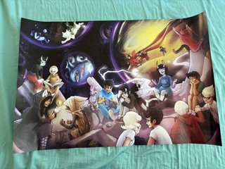 Original 2012 Homestuck Kickstarter SIGNED poster Andrew Hussie