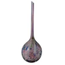 Hand Blown Multi Color Glass Bulb Watering Potted Plant Feeder Spike Globe 7"