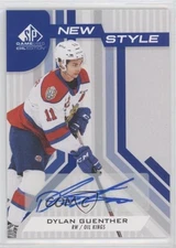 2021-22 Upper Deck SP Game Used CHL Edition New Style Blue Dylan Guenther Auto