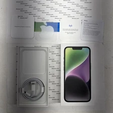 Apple iPhone 14 midnight 128GB empty storage gift box + Apple Sticker + cable