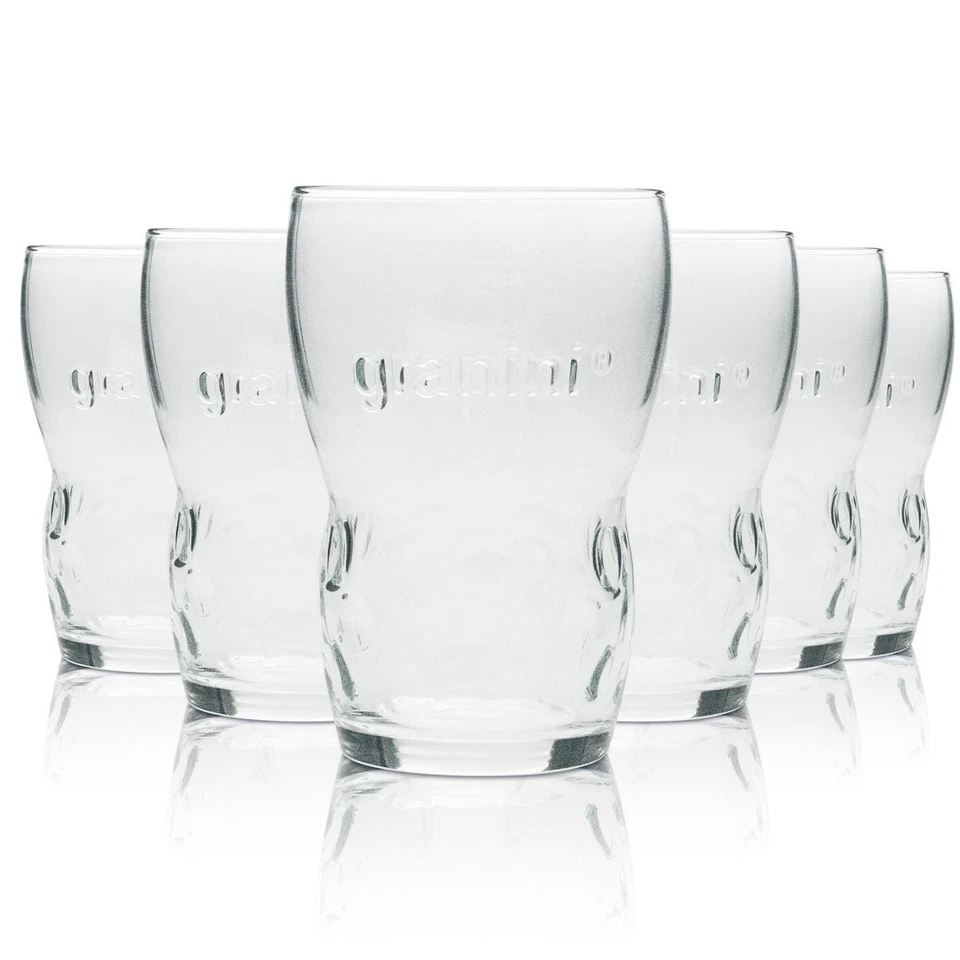 6x Granini Saft Glas Longdrink 0,3l Sahm Wasser Kelch Willi Becher Gläser Bar
