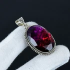 Ammolite Gemstone Solid 925 Sterling Silver Unique Pendant For Birthday Gifts