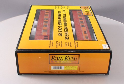 MTH 30-6063 O Southern Pacific O-27 Streamlined Combo/Diner Set (Set of 2) NIB - Afbeelding 6 van 6
