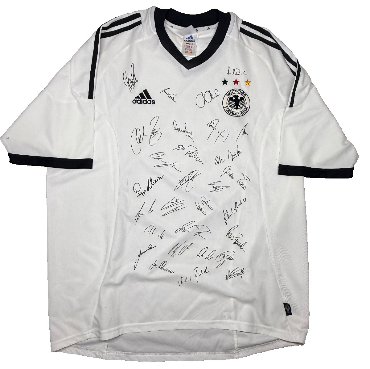 jersey deutschland Germania World Cup 2002 signed jersey vintage adidas jersey