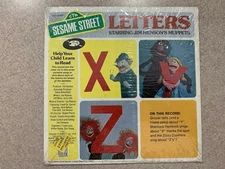 New Sealed Vintage 1976 Sesame Street Letters XYZ Vinyl Record 7” CTW 99043