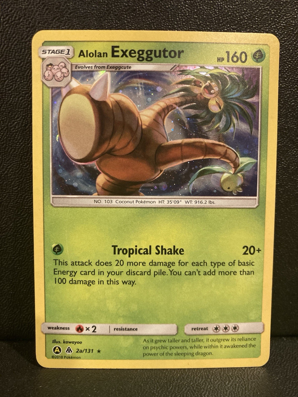 ALOLAN EXEGGUTOR 2a/131 LP COSMO HOLO FORBIDDEN LIGHT PROMO POKÉMON CARD TCG