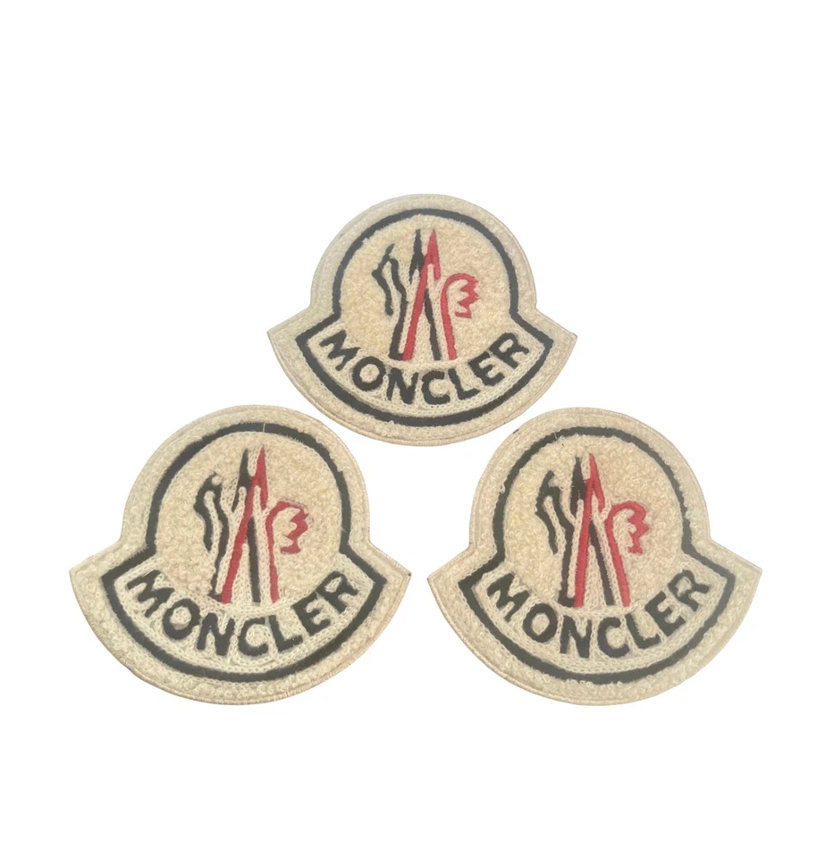 MONCLER  Embroidery Logo Patch with white border Iron On / Sew On  - Image 2 of 3