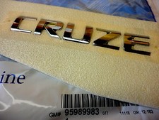 Chevrolet Cruze Rear Deck Lid Trunk Chrome Cruze Emblem Nameplate Oem New
