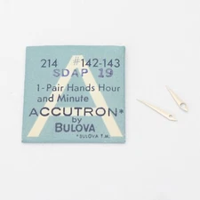NOS Bulova Accutron Watch 214 Pair Hands Hour Minute #142-143 SDAP19 (C1D8)