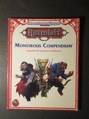 1994 Ravenloft Monstrous Compendium Appendix III Creatures of Darkness 2E 2153 
