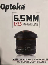 Opteka 6.5mm f/3.5 MF MC ASP Lens For Nikon