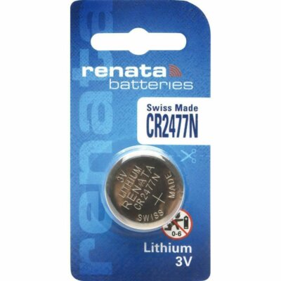 1 PC Renata CR2477N CR 2477 Lithium Battery 3V DL2477N BR2477N Swiss Made