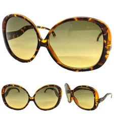 OVERSIZE EXAGGERATED VINTAGE RETRO Style SUNGLASSES Huge Jumbo XL Tortoise Frame