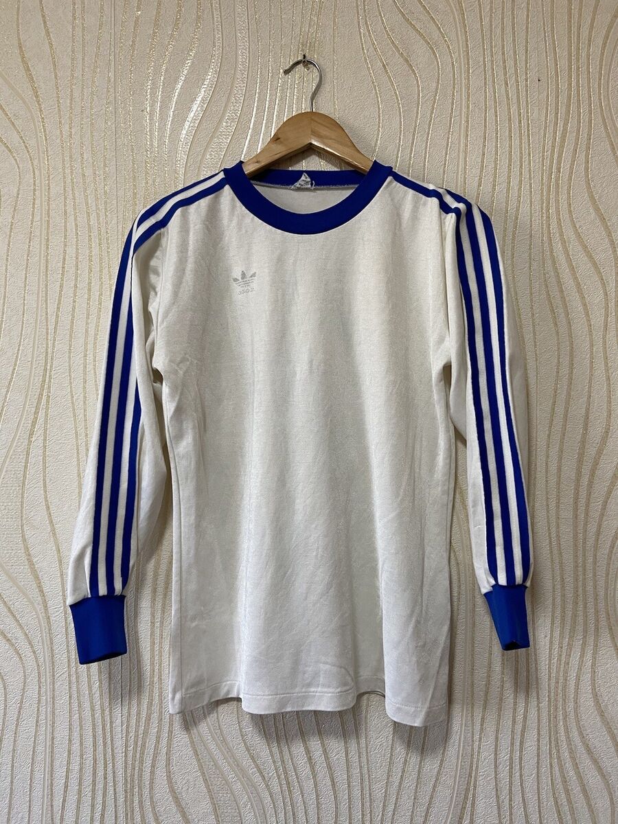 ADIDAS 70s 80s FOOTBALL SHIRT SOCCER JERSEY LONG SLEEVE sz M ADIDAS 70s 80s FOOTBALL SHIRT SOCCER JERSEY LONG SLEEVE sz M