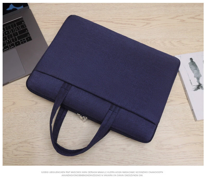 Borsa Per Laptop 15.6 Pollici Multifunzione In Poliestere Grigio Scuro - Manica Protettiva