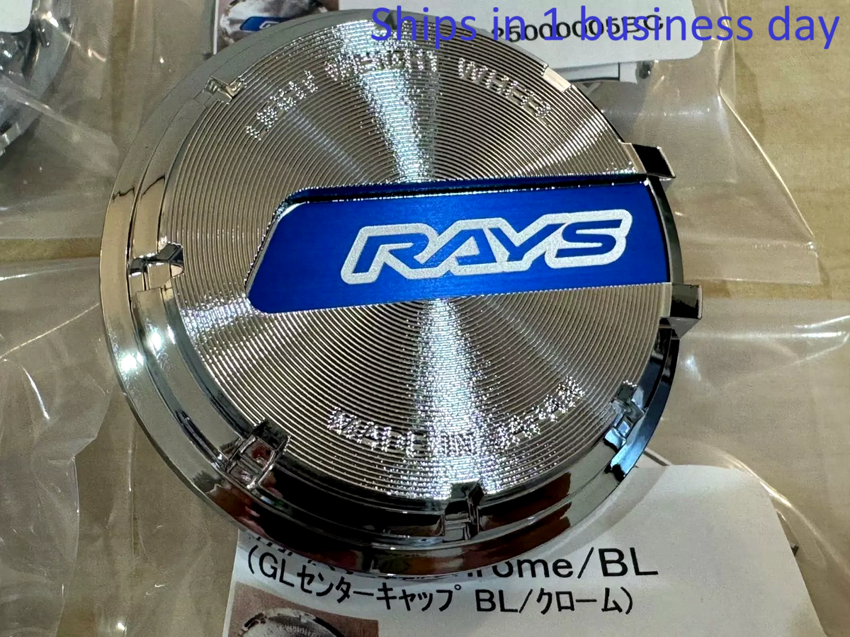 RAYS Gram Lights Center Cap Chrome/Blue 57D 57DR 57CR 57 set