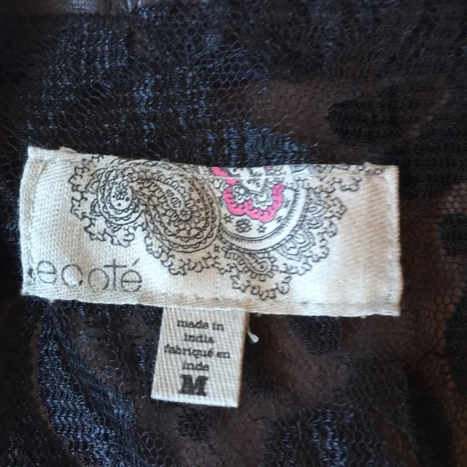 Abrigo Chaqueta Retro Mediano Cuero Ecote Marrón Oscuro Manga Abullonada Foto 3 de 4