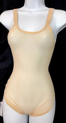 Woolford Bodysuit Nude Sheer Nylon Snap Bottom Nwt Size 34 | eBay