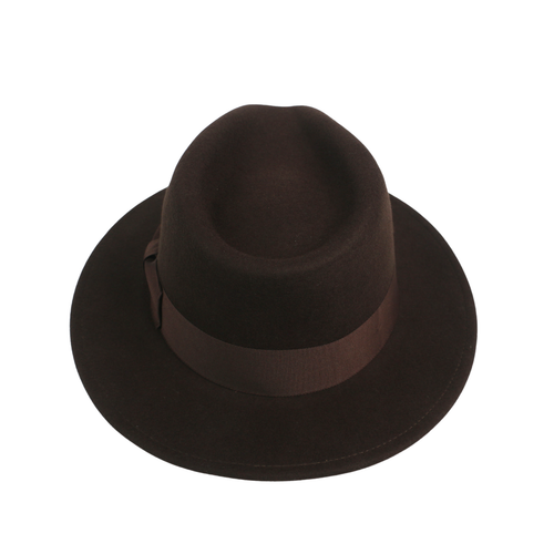 Classic Fedora Hat for Men & Women - Wide Brim, Sweatband With Black Bow Ribbon - Picture 39 of 39