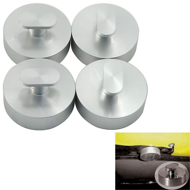 4 Pack C7 Billet Jacking Lift Pad Puck For Corvette C7 2014+ Stingray