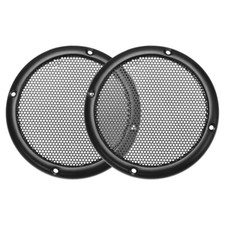 Speaker Grill Cover 3.5 Inch 96.7mm Mesh Circle Subwoofer Guard Black 2pcs
