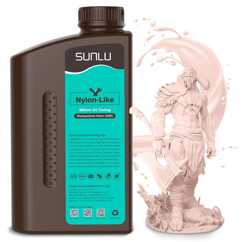 SUNLU Nylon Like 3D Resin For LCD Printer 405nm Photopolymer Resins 1KG Beige