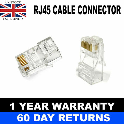 EZ RJ45 UTP PASS THROUGH CAT6 CAT5e NETZWERKKABEL STECKER GROSSHANDEL