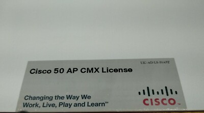 Cisco 50 AP CMX Lizenz LIC-AD-LS-50APZ Advanced Location Services Lizenz NEU