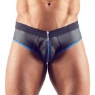 Herren Jock String S M L XL sexy Erotik schwarz po frei Zip Pants Hipster "Jamal