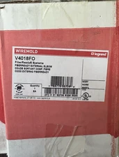 Wiremold V4018FO External Raceway Elbow, 90 deg Bend, 2 in Bend Radius 