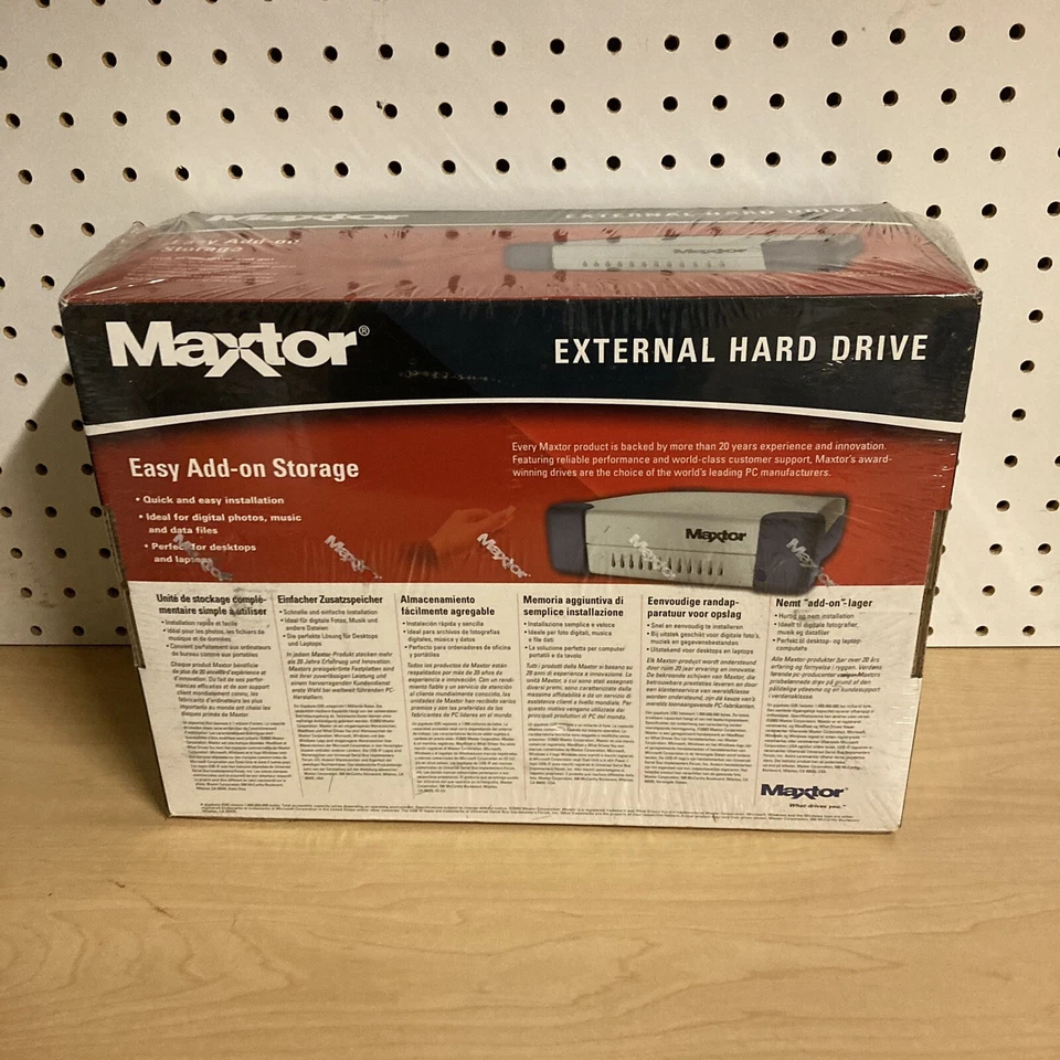 Maxtor 40GB External Hard Drive 3000 LS Personal Storage G01J040 SEALED - Image 2 of 4